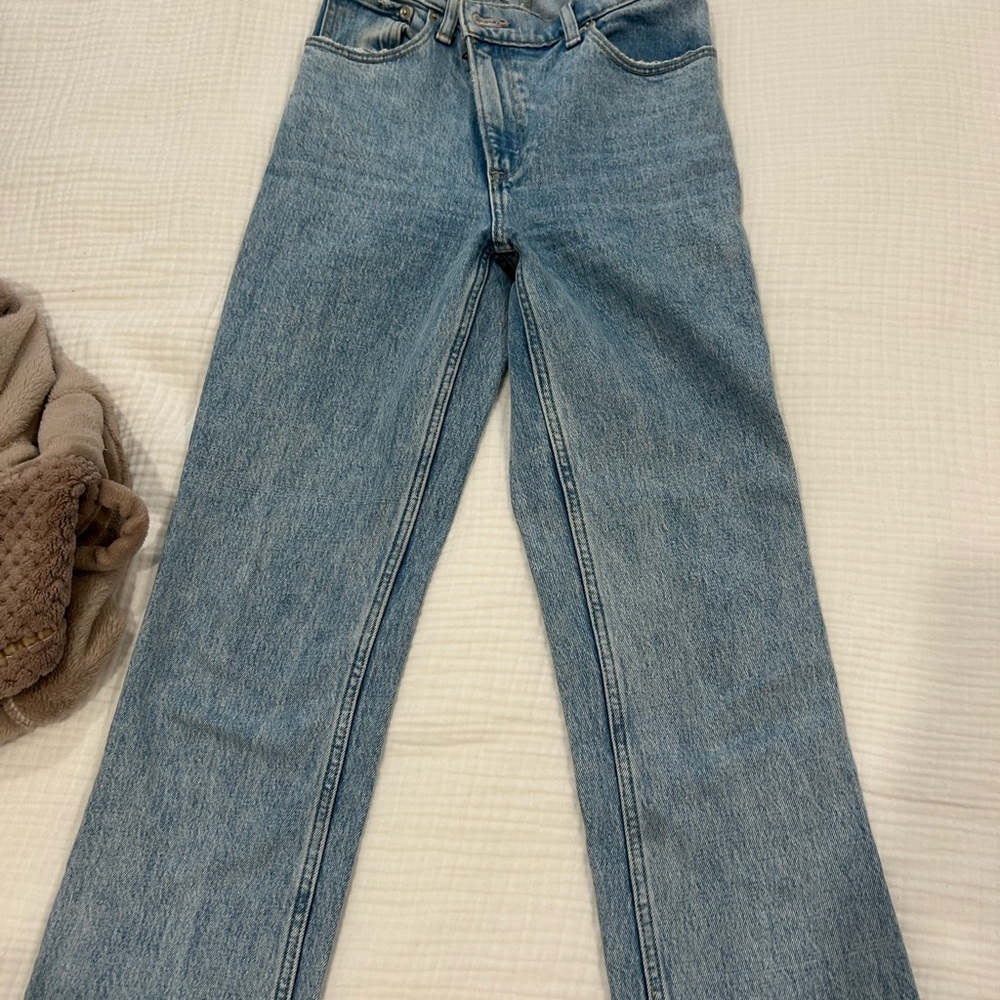Abercrombie & Fitch Blue Straight Leg Jeans